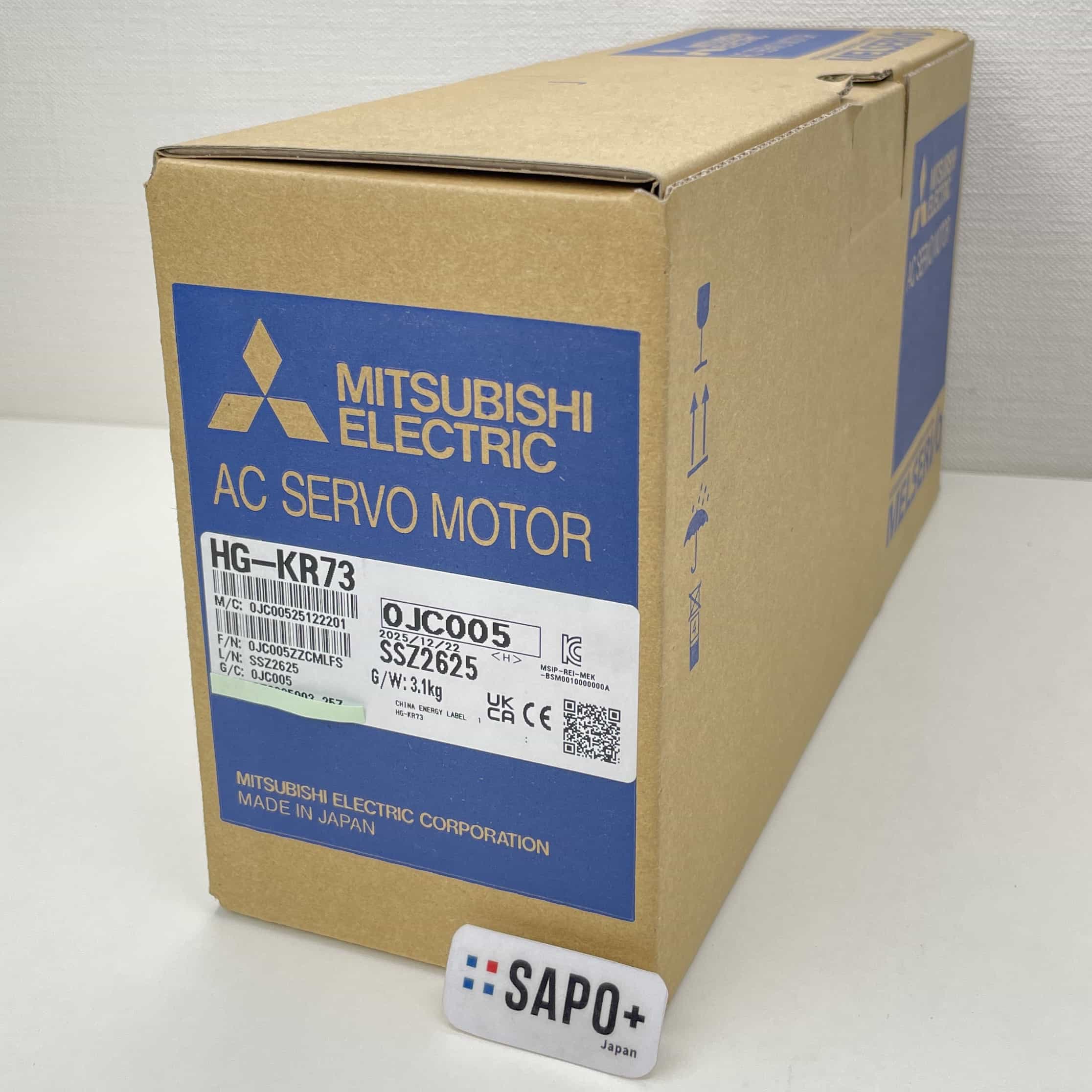 三菱電機 ACサーボモータ HG-KR73 HG-KR73 2025年製 ACサーボモータ（低慣性・小容量・750W） 三菱電機
